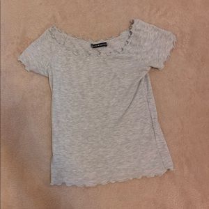 brandy melville gray top
